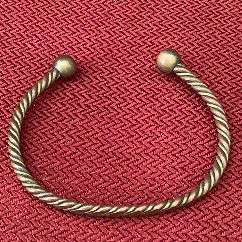 Coppercare cable cuff bracelet made in UK beautiful accent piece